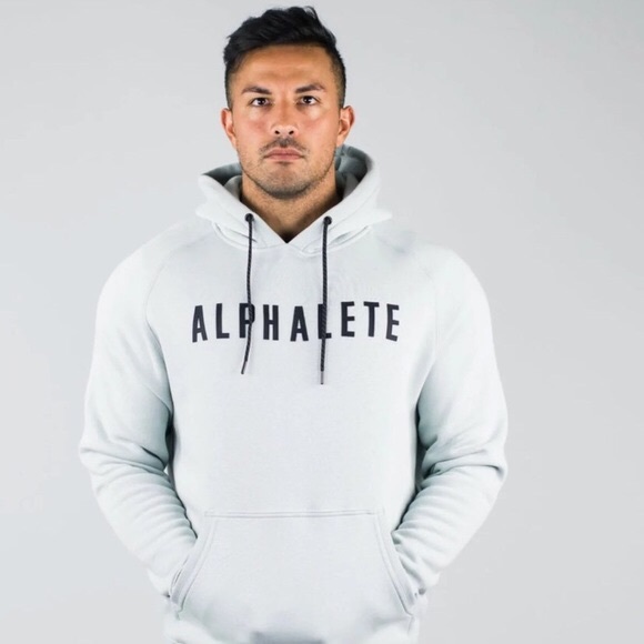 Alphalete performance hoodie Blue Tint (Stain) - Picture 4 of 4